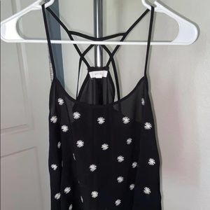 Flower Spaghetti Strap Top Blouse